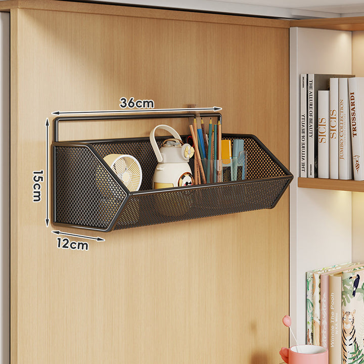 Over-Panel Hanging Mesh Storage Basket Organizer