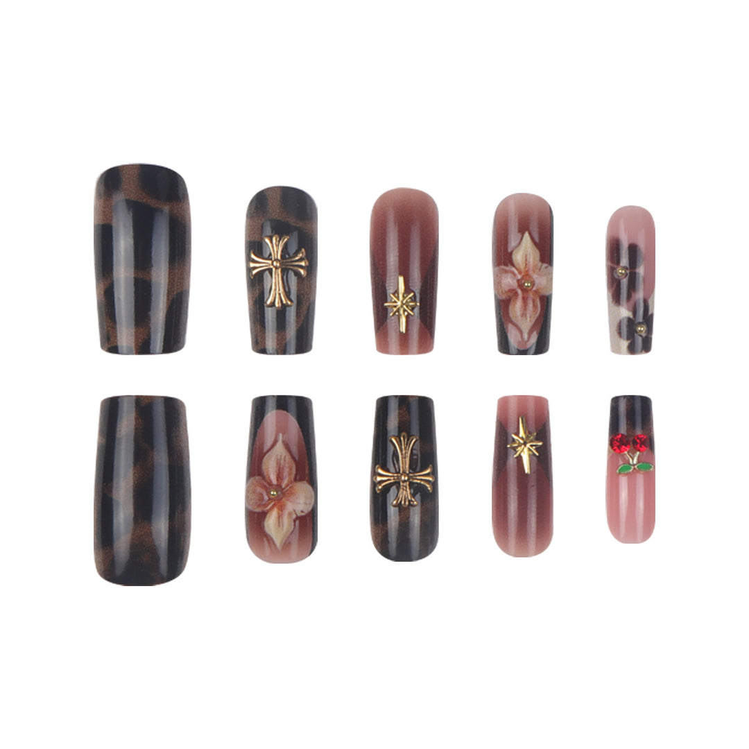 Artistic Long Acrylic Nail Extensions Bowlift