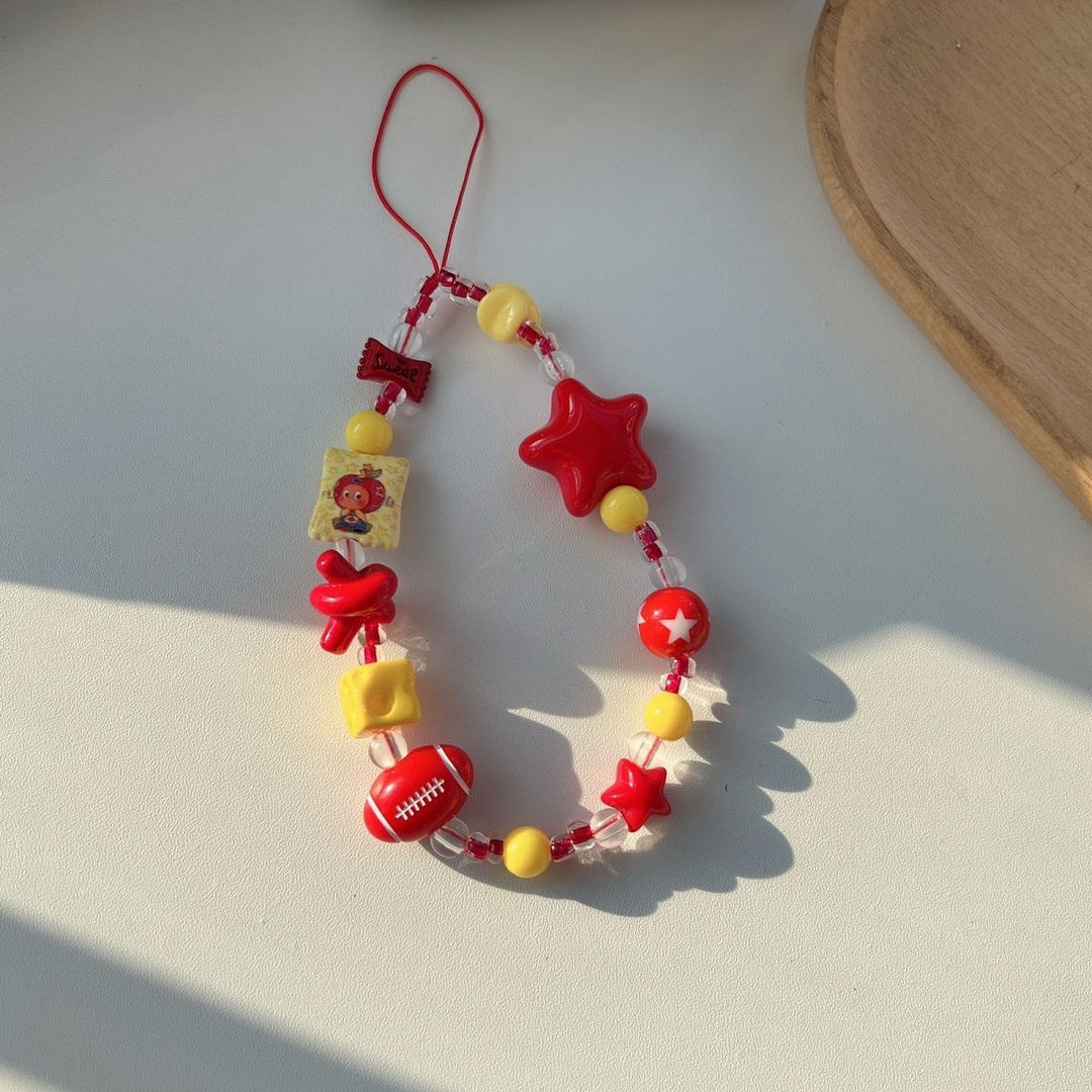 Colorful Themed Beaded Charm Lanyard Bowlift