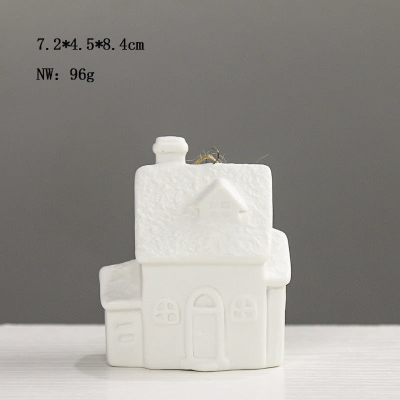 Decorative House-Shaped Ceramic Bowlift