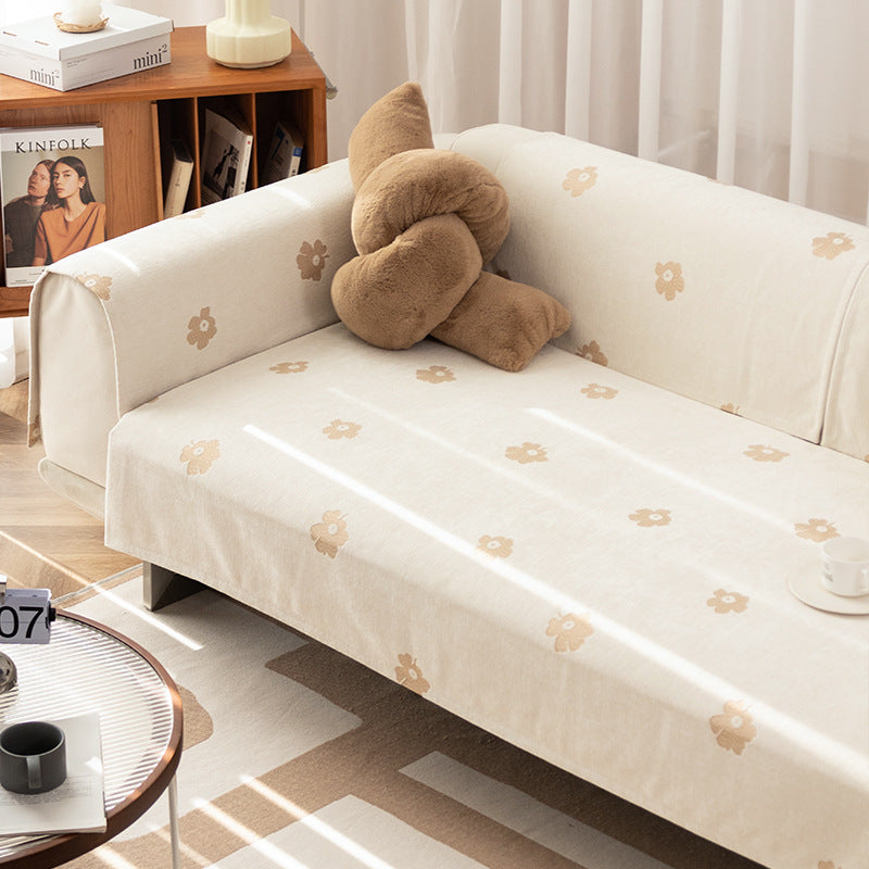 Three-seater sofa with geometric jacquard cover and sleek metal legs Bowlift