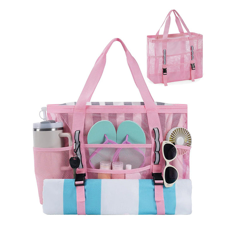 Multifunctional beach bag with mesh design Bowlift