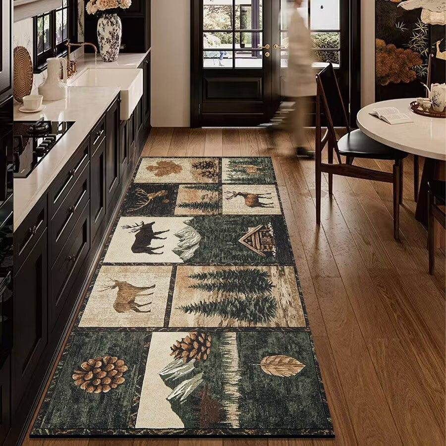 Rustic Outdoor Adventure Area Mat Bowlift