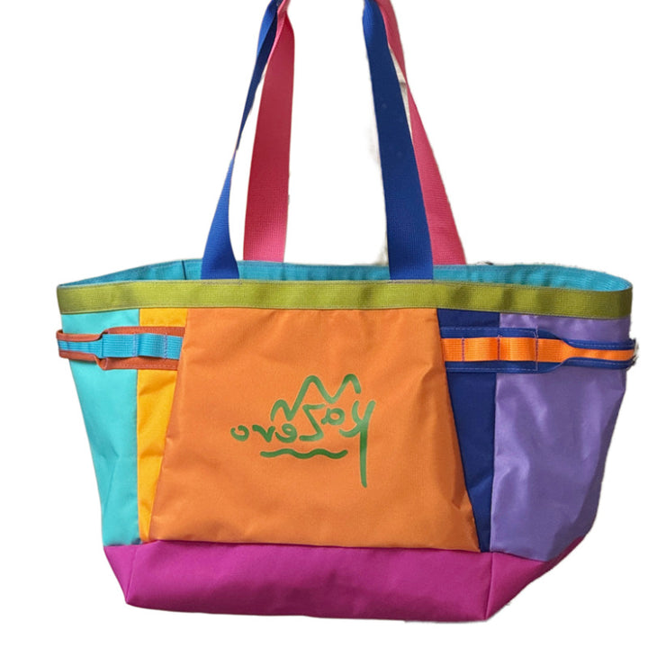 Colorful Canvas Beach Tote Bag Bowlift