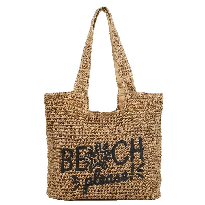 Leisure bag made of braided natural material Bowlift