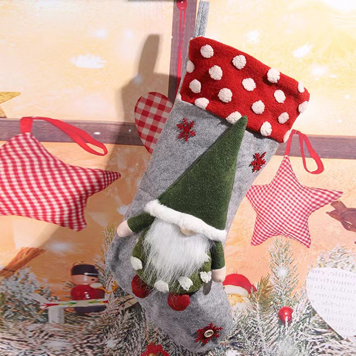 Festive Christmas stocking with nostalgic design Bowlift