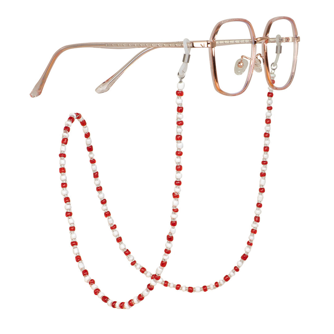 Beaded Eyewear Chain with Flexible Holders Bowlift