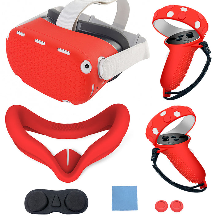 VR-Accessory-Set with Ergonomic Mount and Protection for Controller Bowlift
