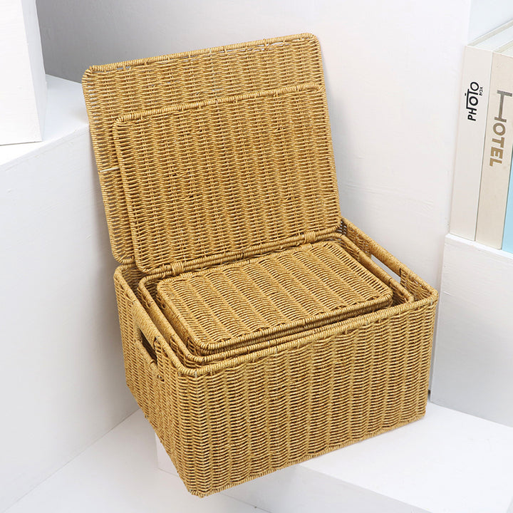 Rectangular Woven Storage Box Bowlift