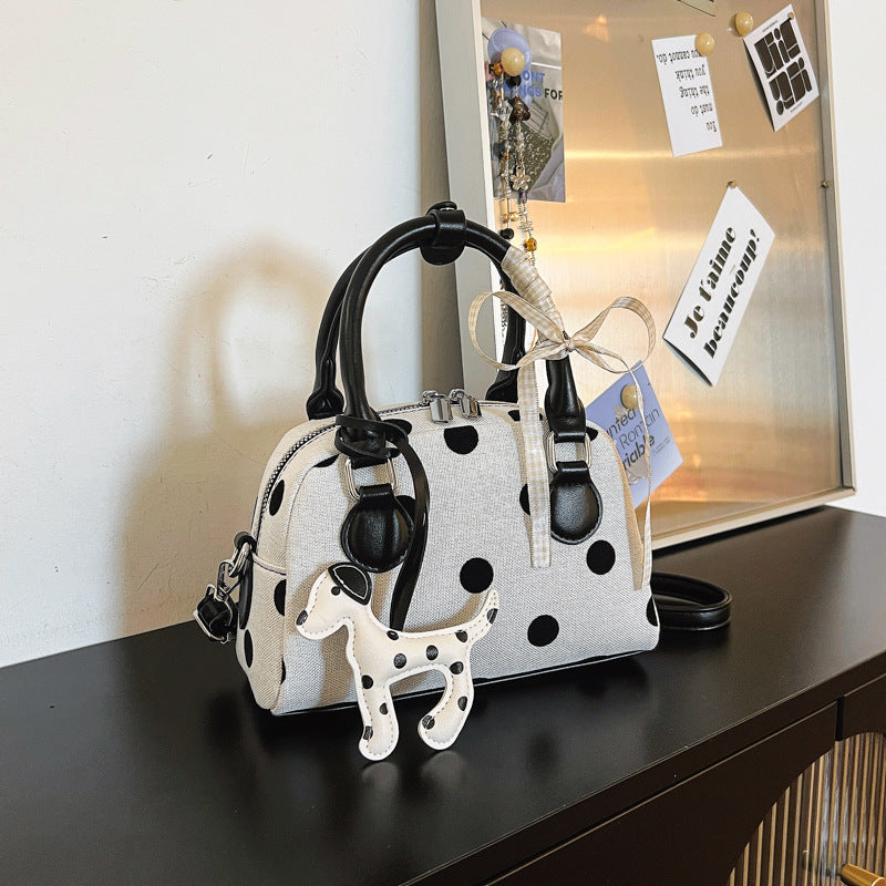 Whimsical Polka Dot Mini Handbag Bowlift