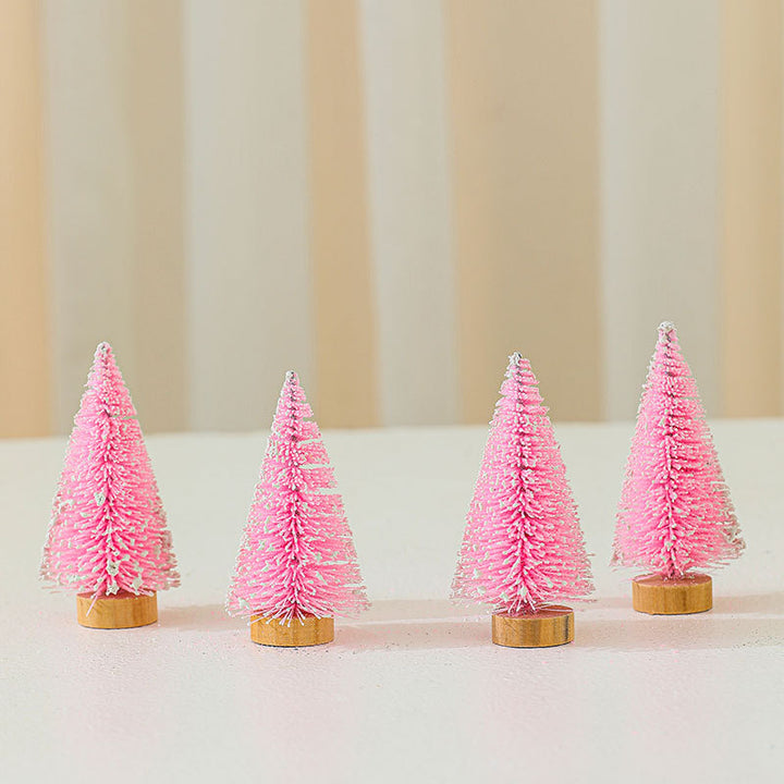 Miniature Christmas Tree Figurines Set Bowlift