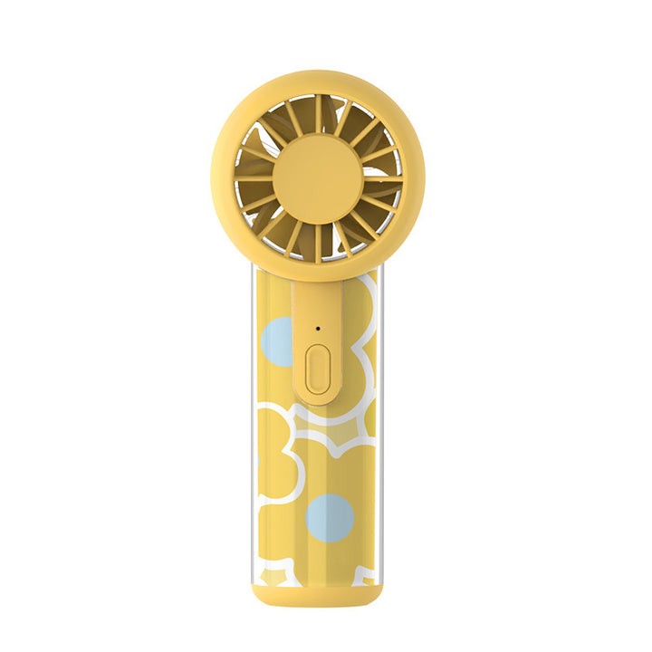 Unisex nano compact portable handheld fan rechargeable via USB with quiet operation and ergonomic grip Bowlift