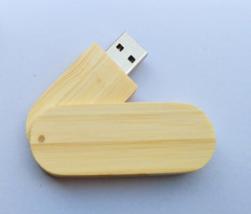 Eco-Friendly Bamboo USB Drive Bowlift