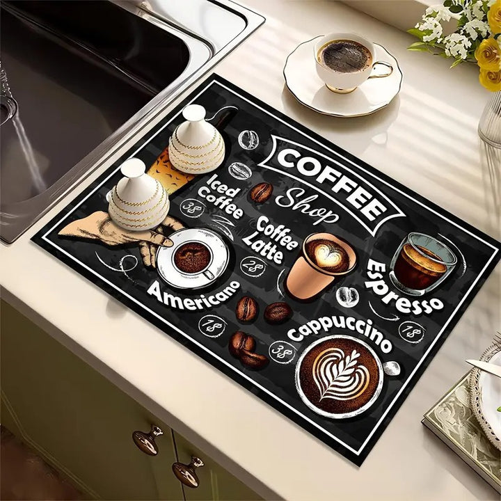 Coffee Bar Kitchen Mat Bowlift
