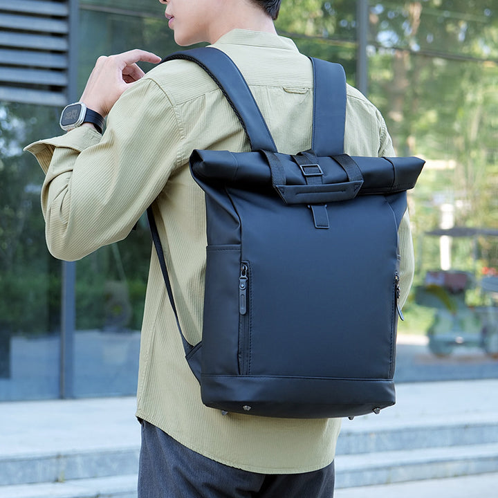 Backpack with Roll Closure and Waterproof Material Bowlift