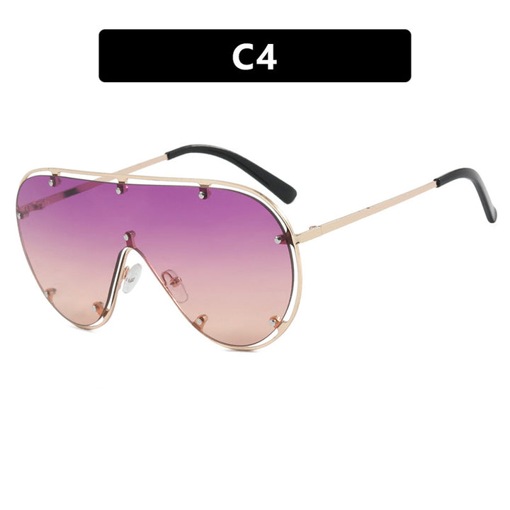 Women's fashionable oversized sunglasses in stylish retro design Bowlift