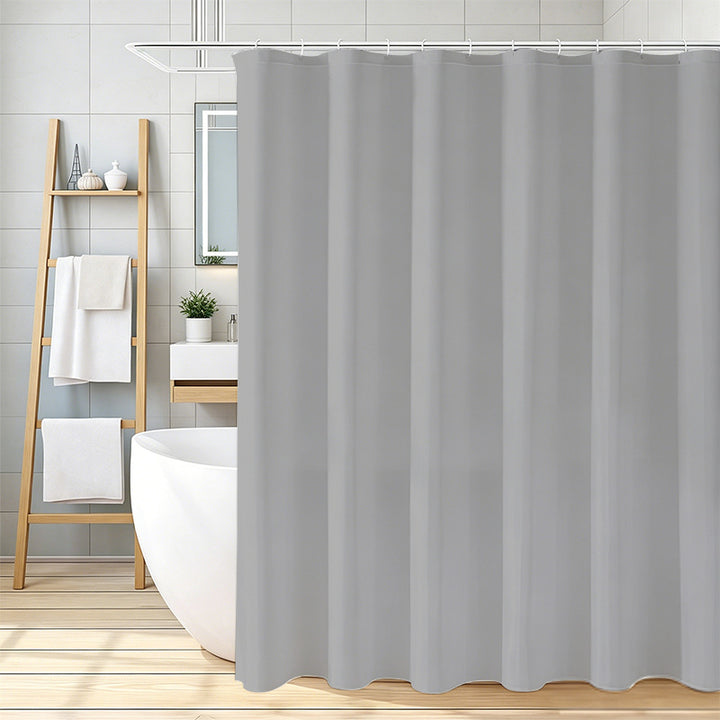 Waterproof Fabric Shower Curtain Bowlift