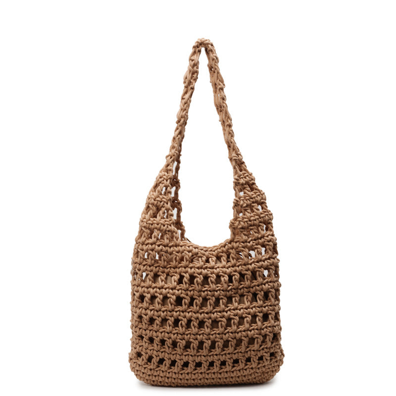 Fashionable Crocheted Tote Bag Bowlift