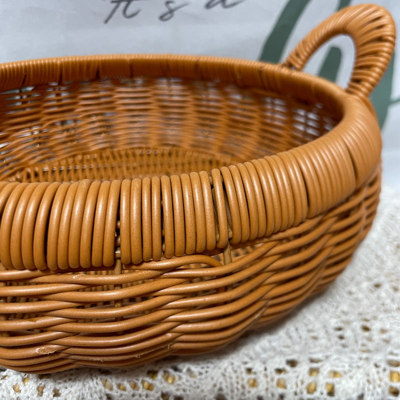 Women Decorative Storage Basket with Comfortable Handles Bowlift