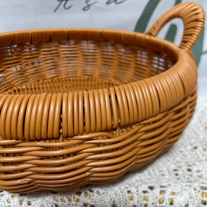 Women Decorative Storage Basket with Comfortable Handles Bowlift