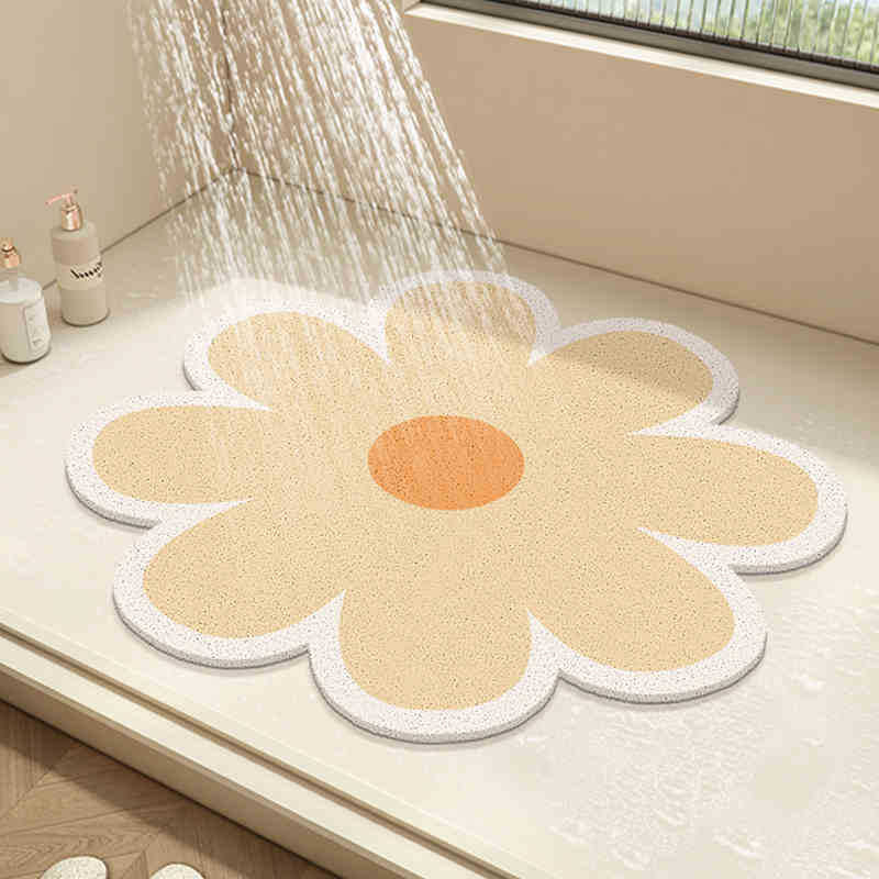 Floral Design Bath Mat Bowlift