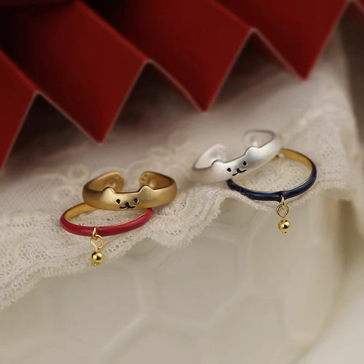 Cute Animal Paw Ring Set Bowlift
