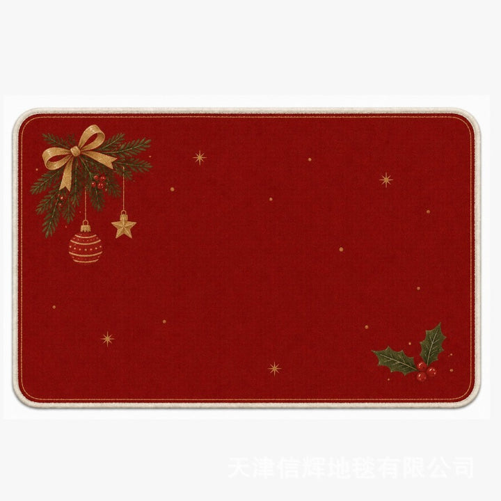 Festive Christmas-Themed Door Mat Bowlift