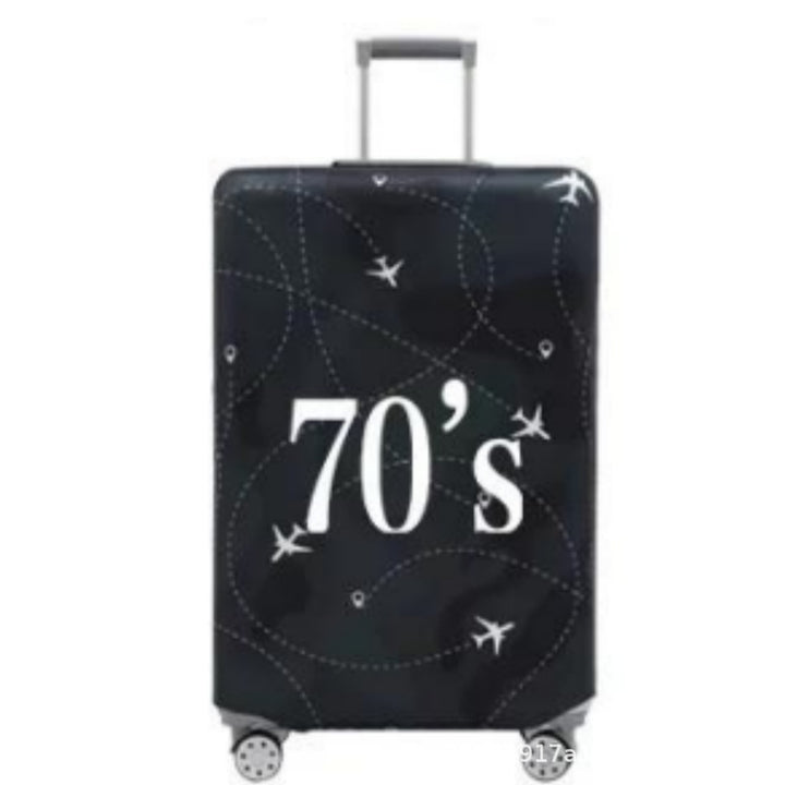Women's hard shell suitcase with nostalgic airplane design Bowlift
