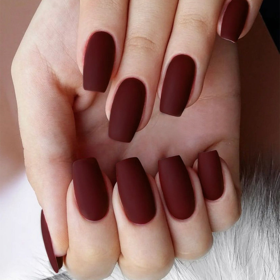 Premium Matte Long-Lasting Press-On Nails Bowlift