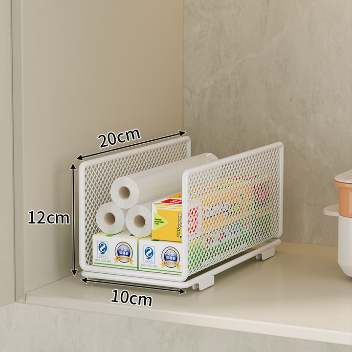 Mesh Storage Organizer with Adjustable Dividers Bowlift