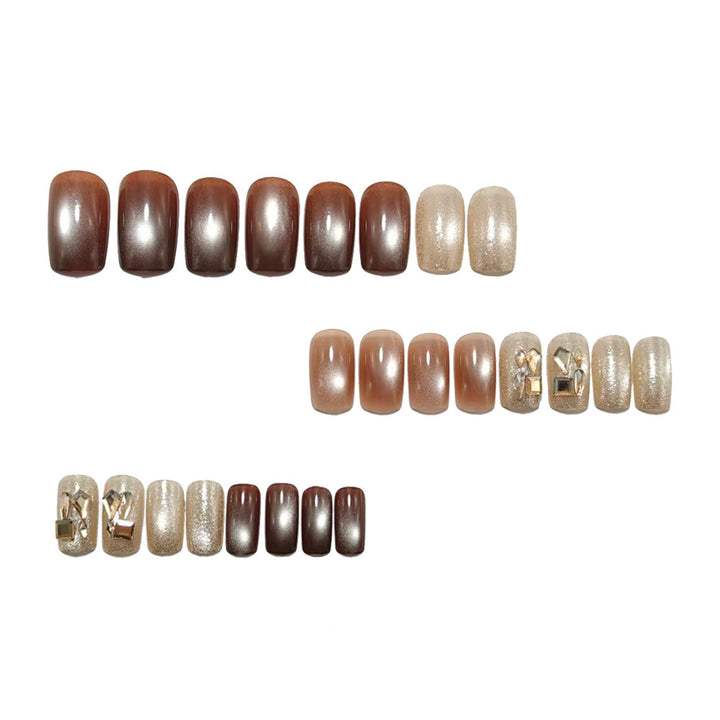 Artificial nails with glitter accents Bowlift