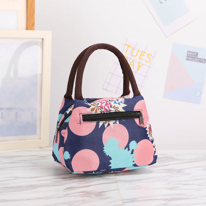 Floral Print Insulated Lunch Carrier Bowlift