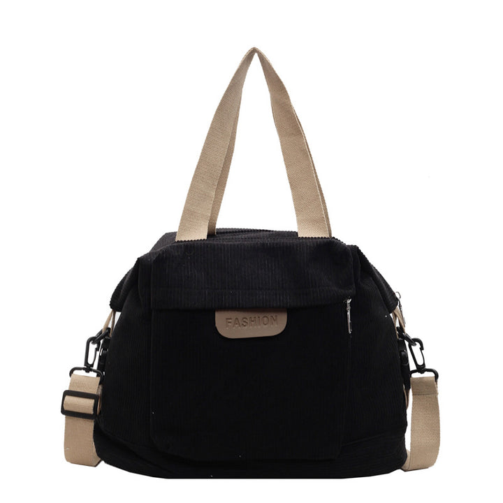 Corduroy Casual Shoulder Tote Bag Bowlift