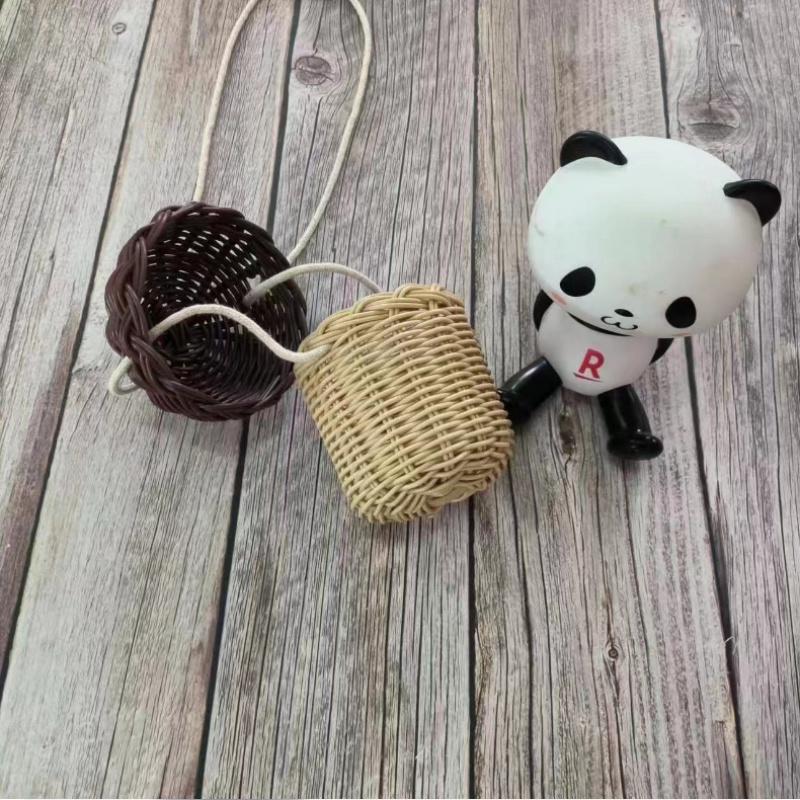 Charming Acorn-Shaped Woven Storage Hanging Basket Bowlift