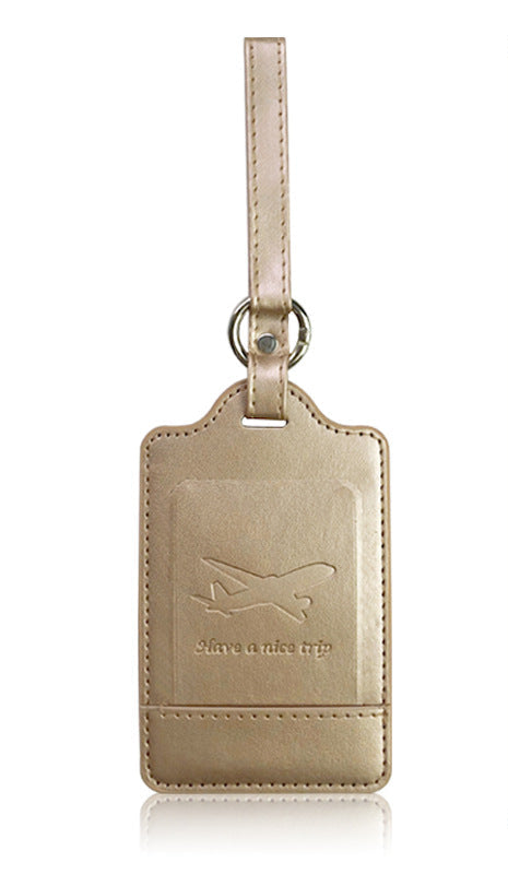 Premium PU Leather Travel Luggage Tag Bowlift