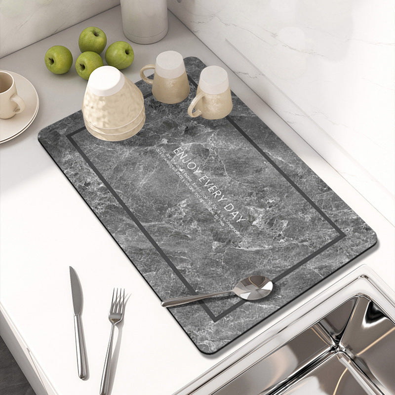 Marble-Inspired Table Mat Bowlift