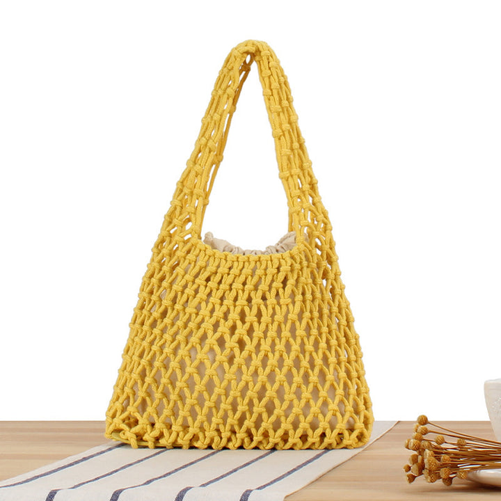 Handcrafted Tote Bag in Modern Mesh Design Bowlift