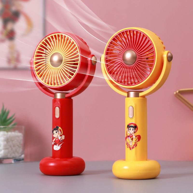 Women's Portable Hand Fan in Original Comic Design Bowlift