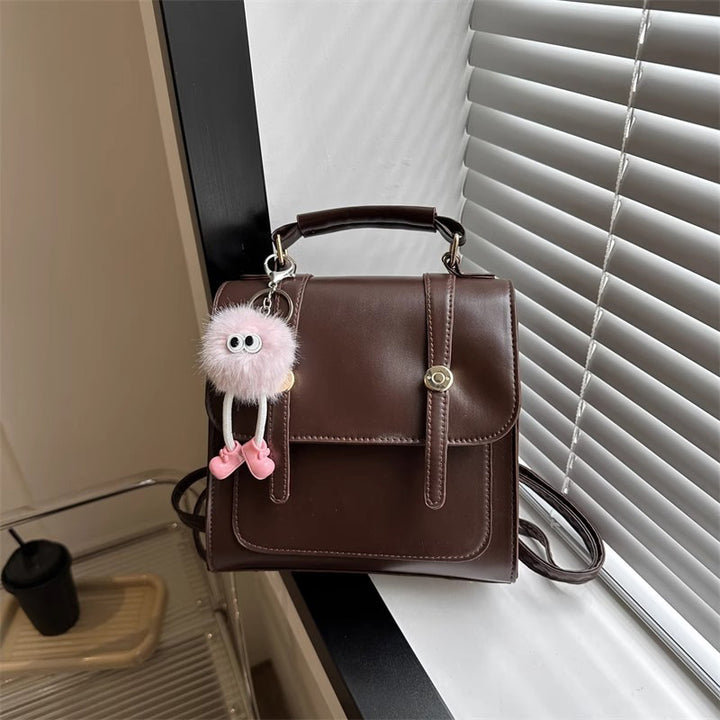 Textured Vegan Leather Satchel Bowlift