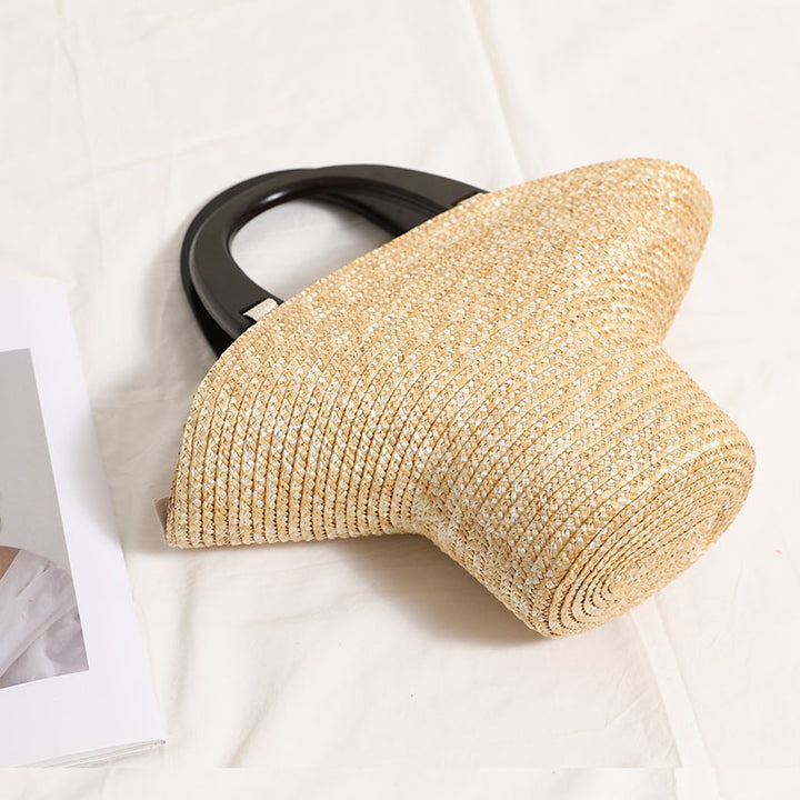 Fashionable Basthandbag with Stylish Plastic Handles Bowlift