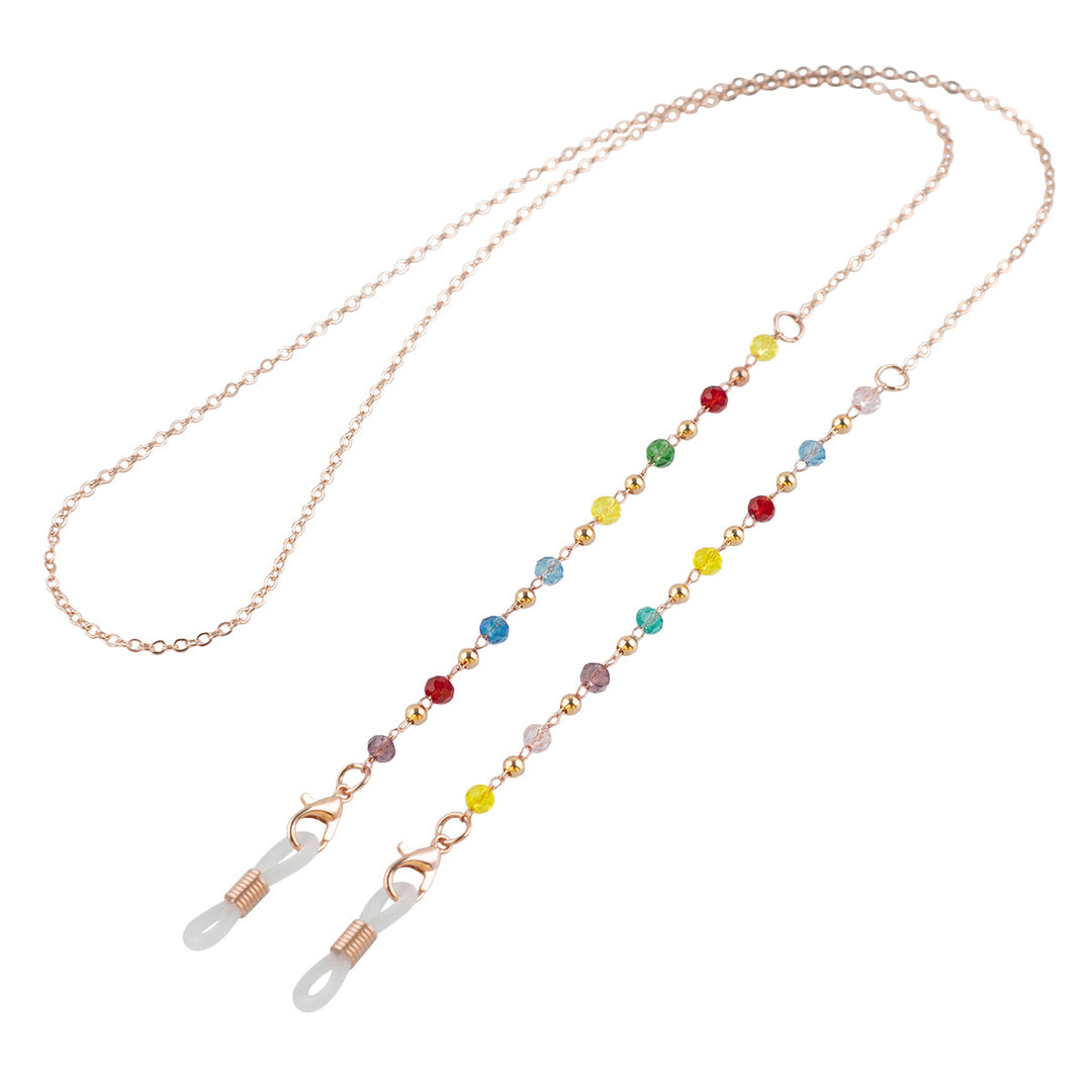 Colorful Crystal Decorative Eyewear Chain Bowlift