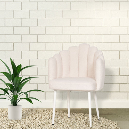 Plush Upholstered Accent Chair Bowlift
