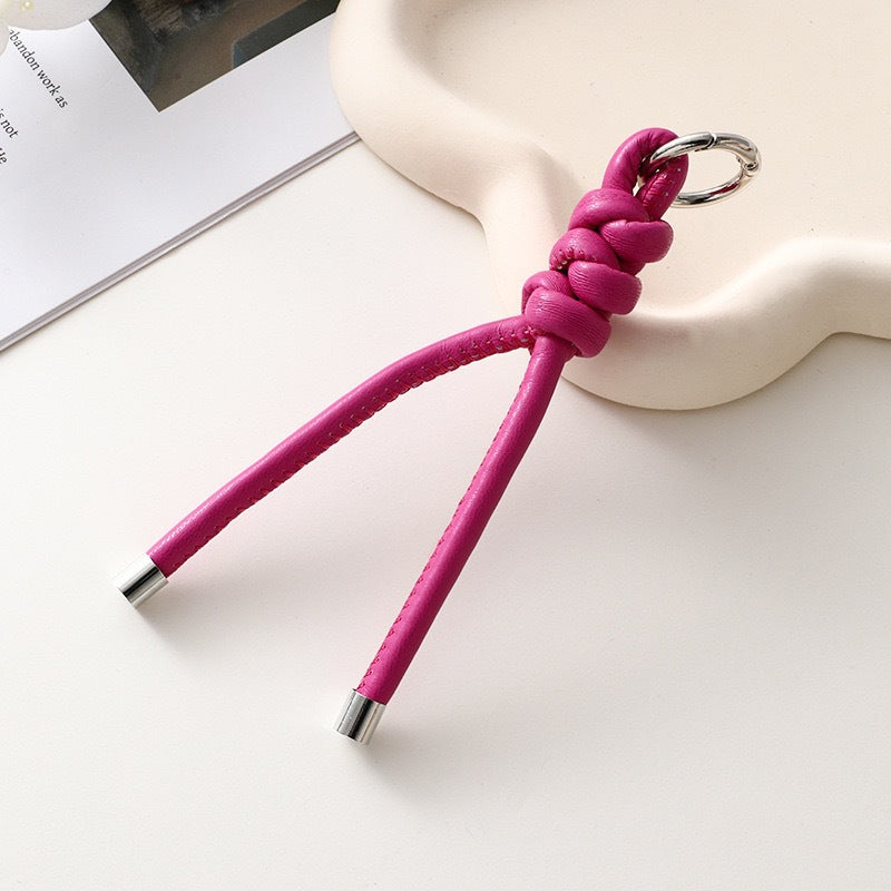 Decorative Leather Keychain Bowlift