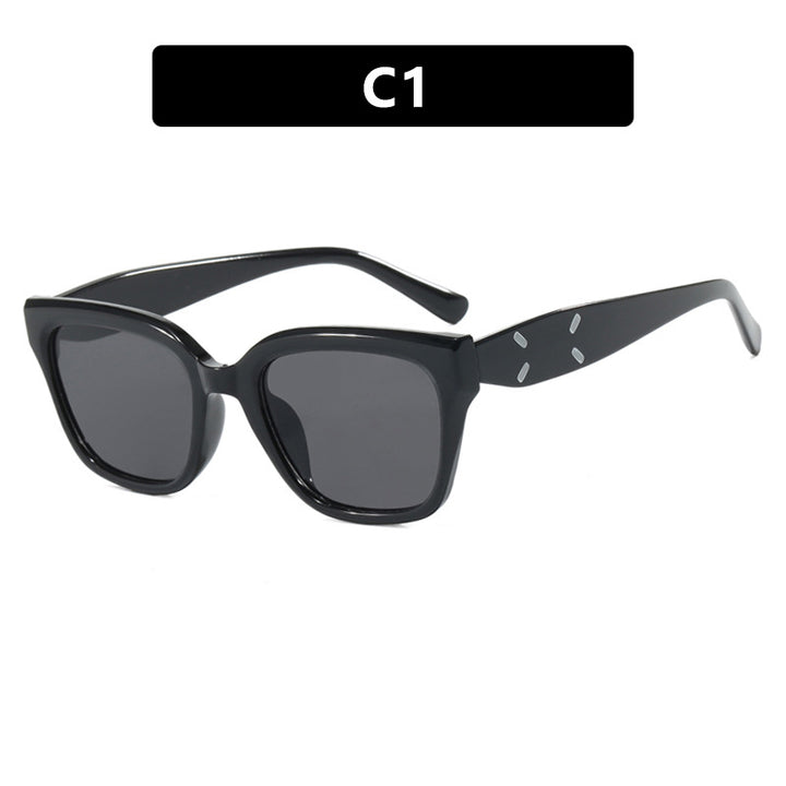 Women's fashionable square sunglasses with UV protection and elegant plastic frame Bowlift