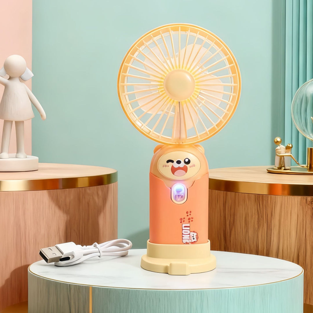 Portable Mini Hand Fan with Ergonomic Design and USB Charging Function Bowlift