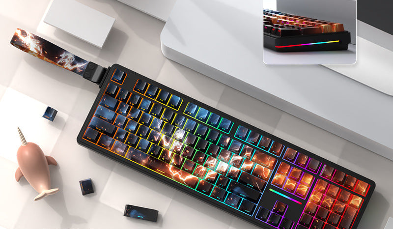 Gasket-Mounted RGB Mechanical Keyboard Bowlift