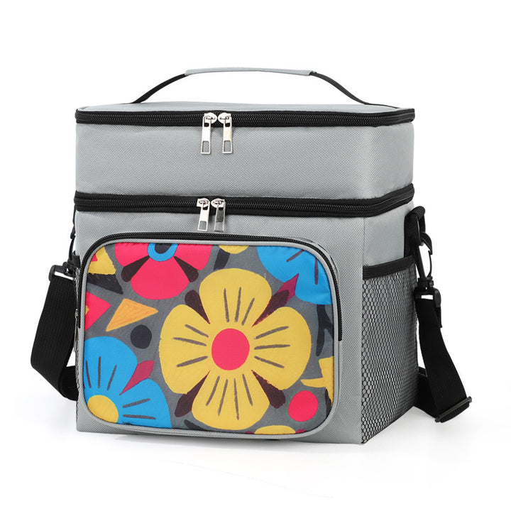 Insulated picnic cooler bag with stylish floral design Bowlift
