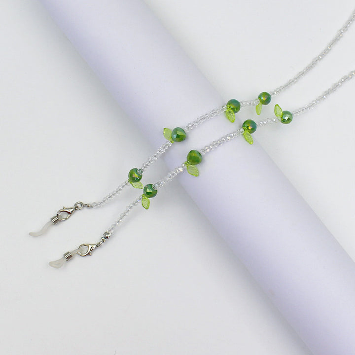 Charming Floral Beaded Eyewear Chain Bowlift