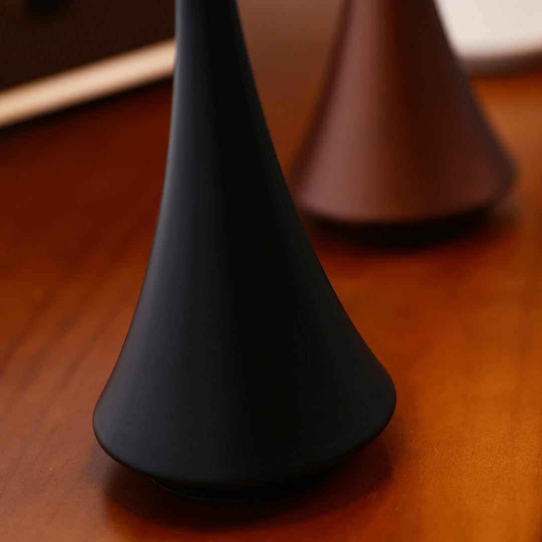Compact rechargeable touch LED ambient desk lamp with flexible stem Bowlift