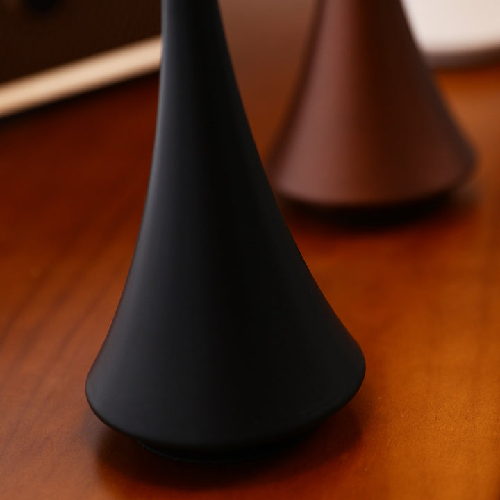Compact rechargeable touch LED ambient desk lamp with flexible stem Bowlift